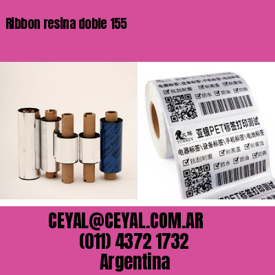 Ribbon resina doble 155