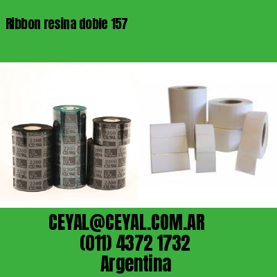 Ribbon resina doble 157