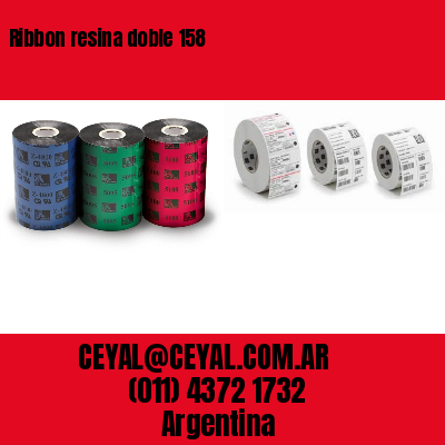 Ribbon resina doble 158