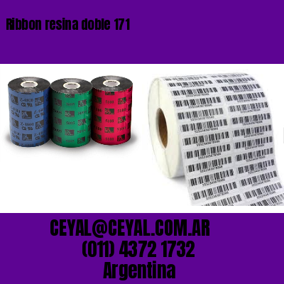 Ribbon resina doble 171