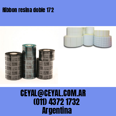 Ribbon resina doble 172