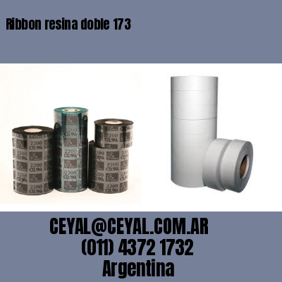 Ribbon resina doble 173