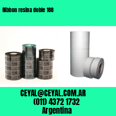 Ribbon resina doble 188