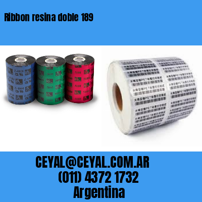 Ribbon resina doble 189