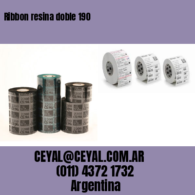 Ribbon resina doble 190