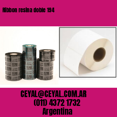 Ribbon resina doble 194