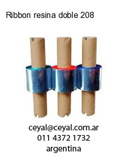 Ribbon resina doble 208