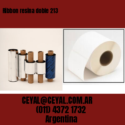 Ribbon resina doble 213