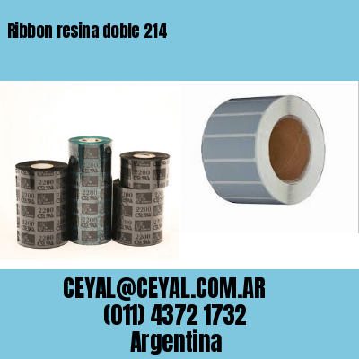 Ribbon resina doble 214