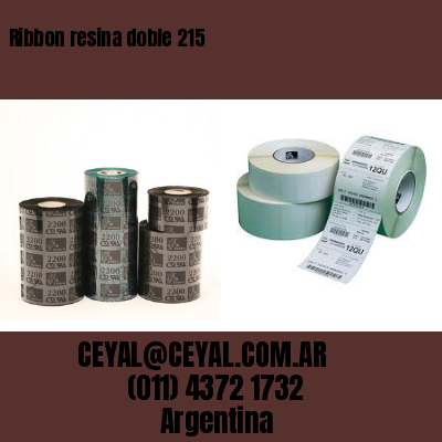 Ribbon resina doble 215