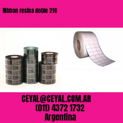 Ribbon resina doble 216