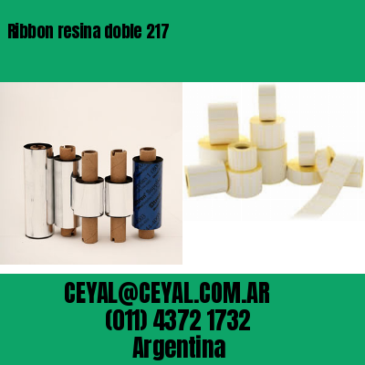 Ribbon resina doble 217