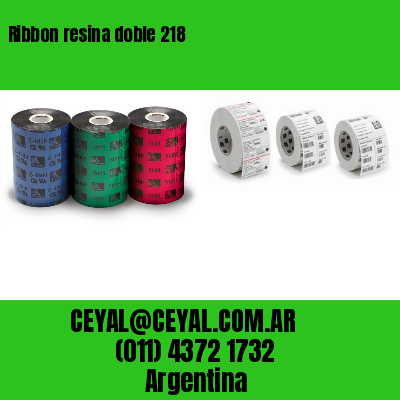 Ribbon resina doble 218