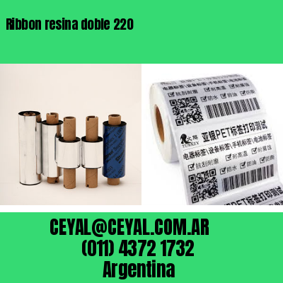 Ribbon resina doble 220