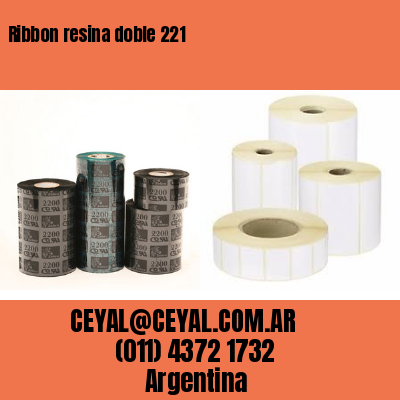 Ribbon resina doble 221