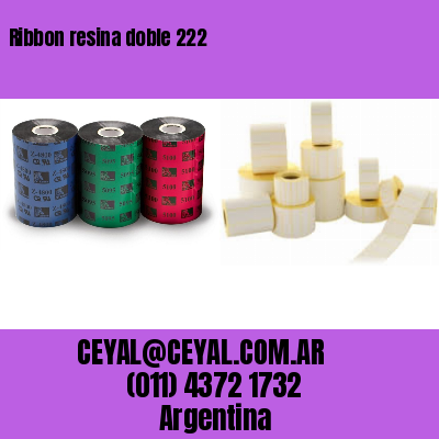 Ribbon resina doble 222