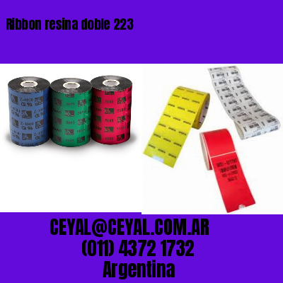 Ribbon resina doble 223