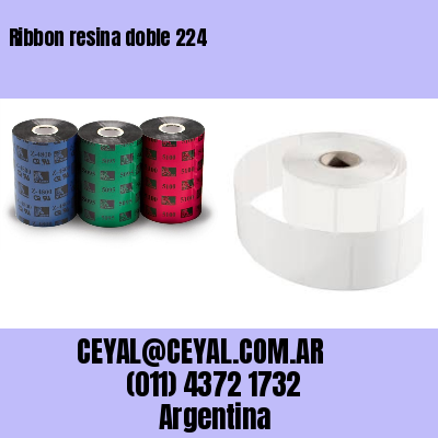 Ribbon resina doble 224