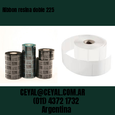 Ribbon resina doble 225