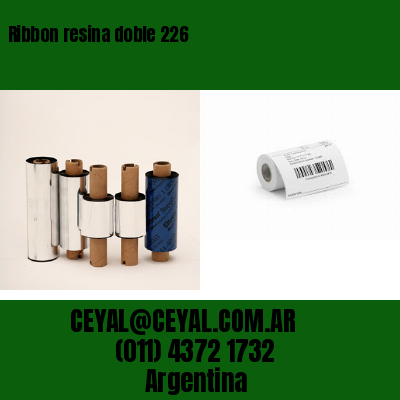 Ribbon resina doble 226