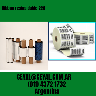 Ribbon resina doble 228