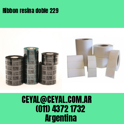 Ribbon resina doble 229