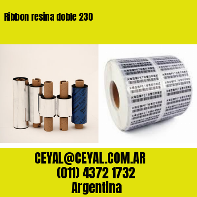 Ribbon resina doble 230