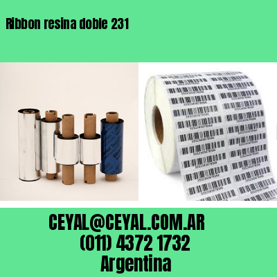 Ribbon resina doble 231