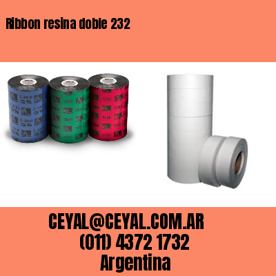Ribbon resina doble 232