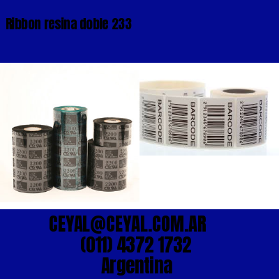 Ribbon resina doble 233