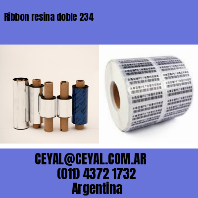 Ribbon resina doble 234