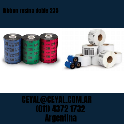 Ribbon resina doble 235