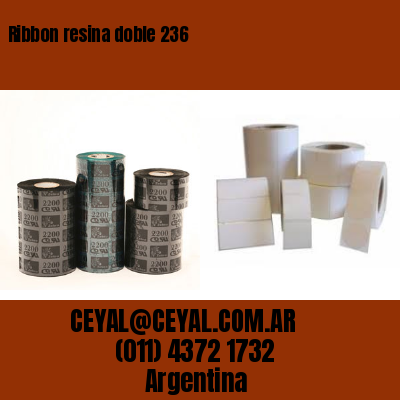 Ribbon resina doble 236