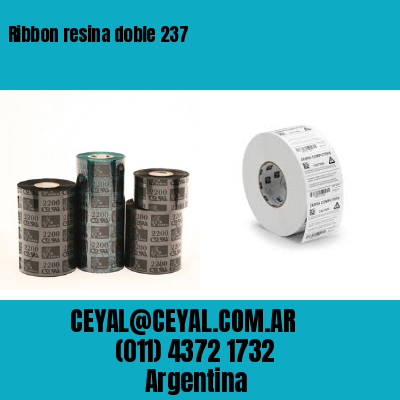 Ribbon resina doble 237