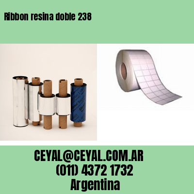 Ribbon resina doble 238