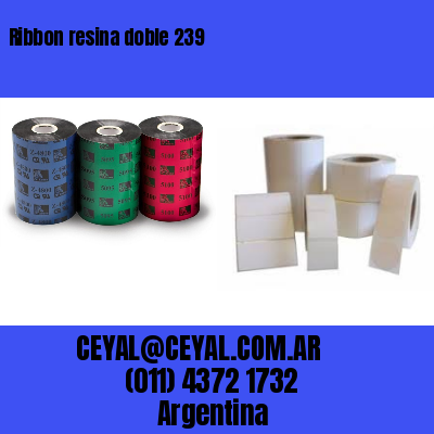 Ribbon resina doble 239