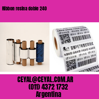 Ribbon resina doble 240