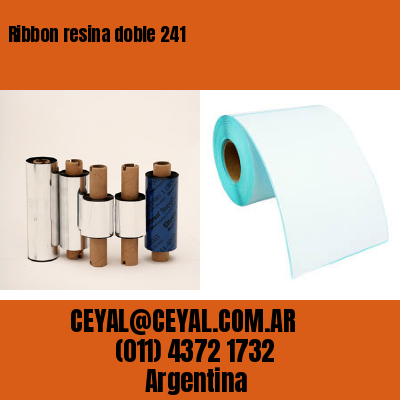 Ribbon resina doble 241