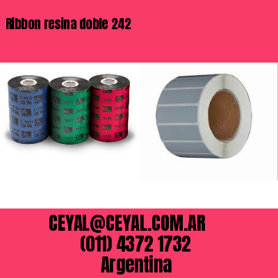 Ribbon resina doble 242