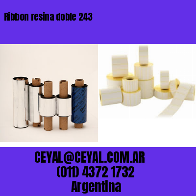 Ribbon resina doble 243