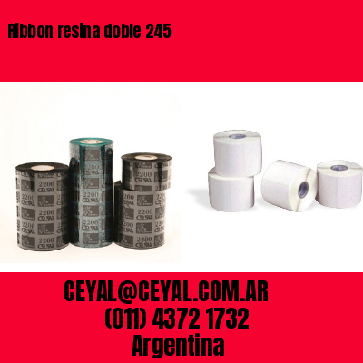 Ribbon resina doble 245