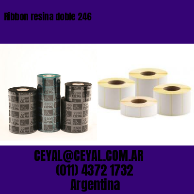 Ribbon resina doble 246