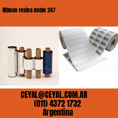 Ribbon resina doble 247