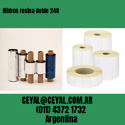 Ribbon resina doble 248