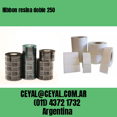 Ribbon resina doble 250