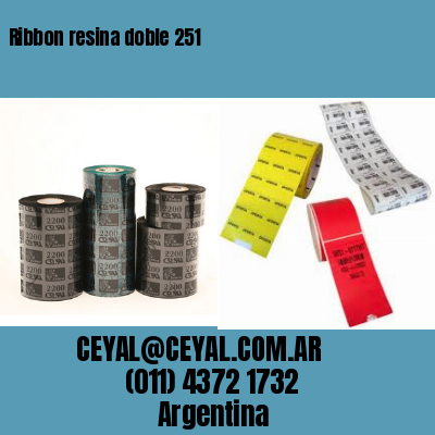 Ribbon resina doble 251