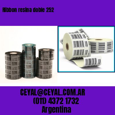 Ribbon resina doble 252
