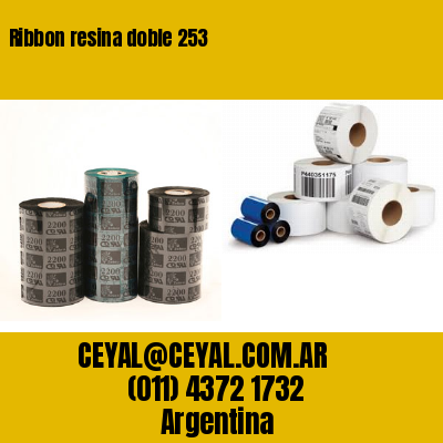 Ribbon resina doble 253