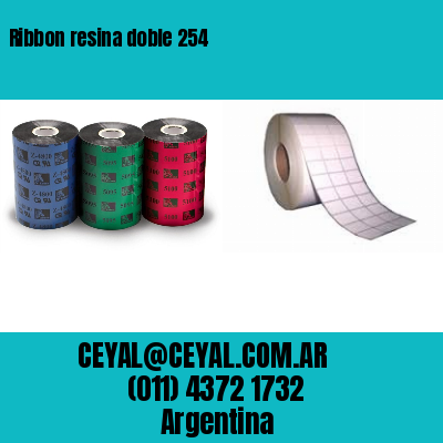 Ribbon resina doble 254