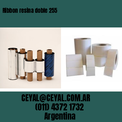 Ribbon resina doble 255